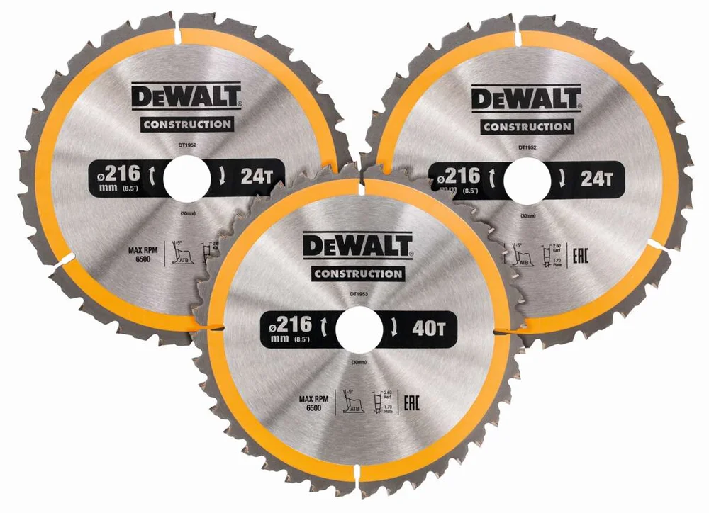 DeWALT DT1962 3X216mm 2xT25/1xT40 sagbladsett v:6597731