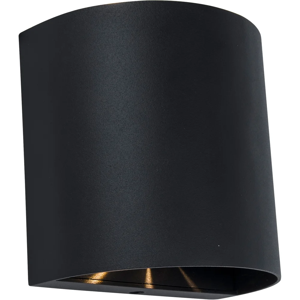 LUTEC ARCHITECTURAL GEMINI BEAMS VEGGHENGT LAMPE MATT SORT 73MMX110MMX110MM v:4762578