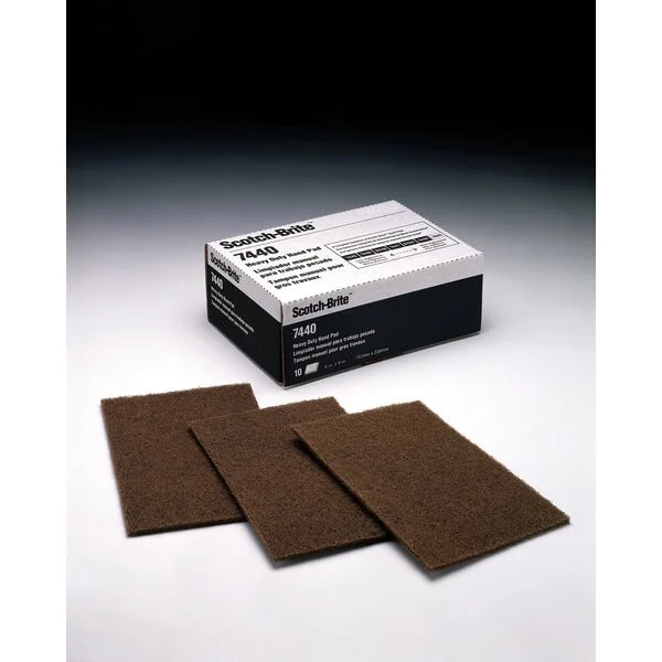 3M Grovark Cut & Polish 7440, medium korn, brun, 155×225 mm v:2375595