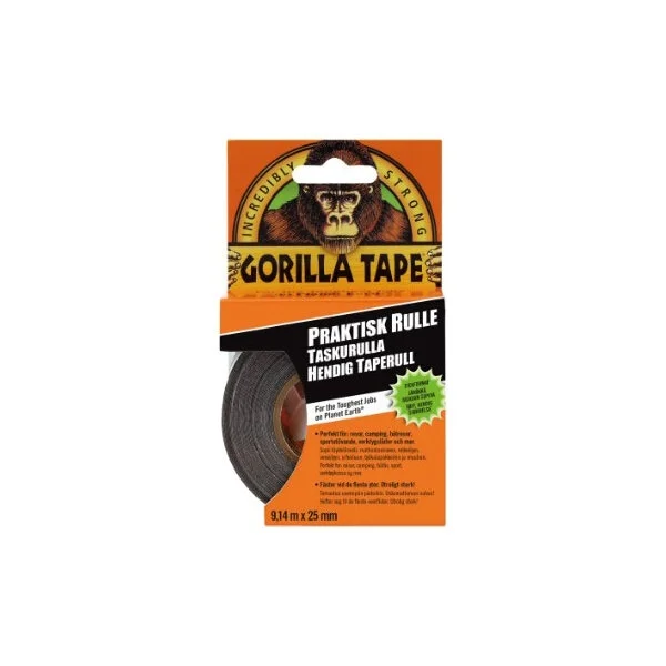 Gorilla Gorillateip svart, 9,14 m x 25 mm v:9619179 Gorilla Gorillateip svart, 9,14 m x 25 mm v:9619179