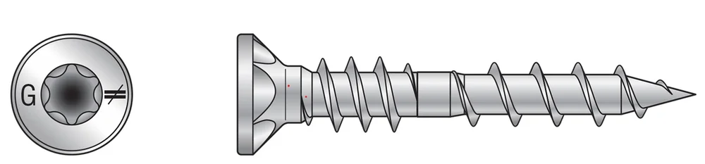 Treskrue elforsinket 4,0x35 500 stk v:5989951
