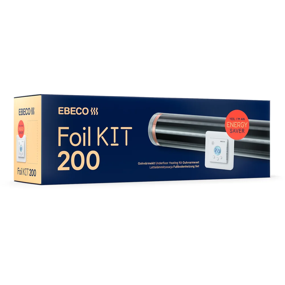 EBECO FOIL KIT 200 10-12 M² 65W/M² v:1367805