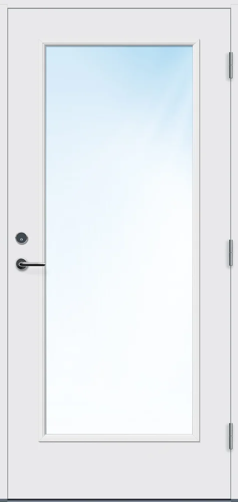 Ytterdør 90×210 Lier hvit høyre v:9752606