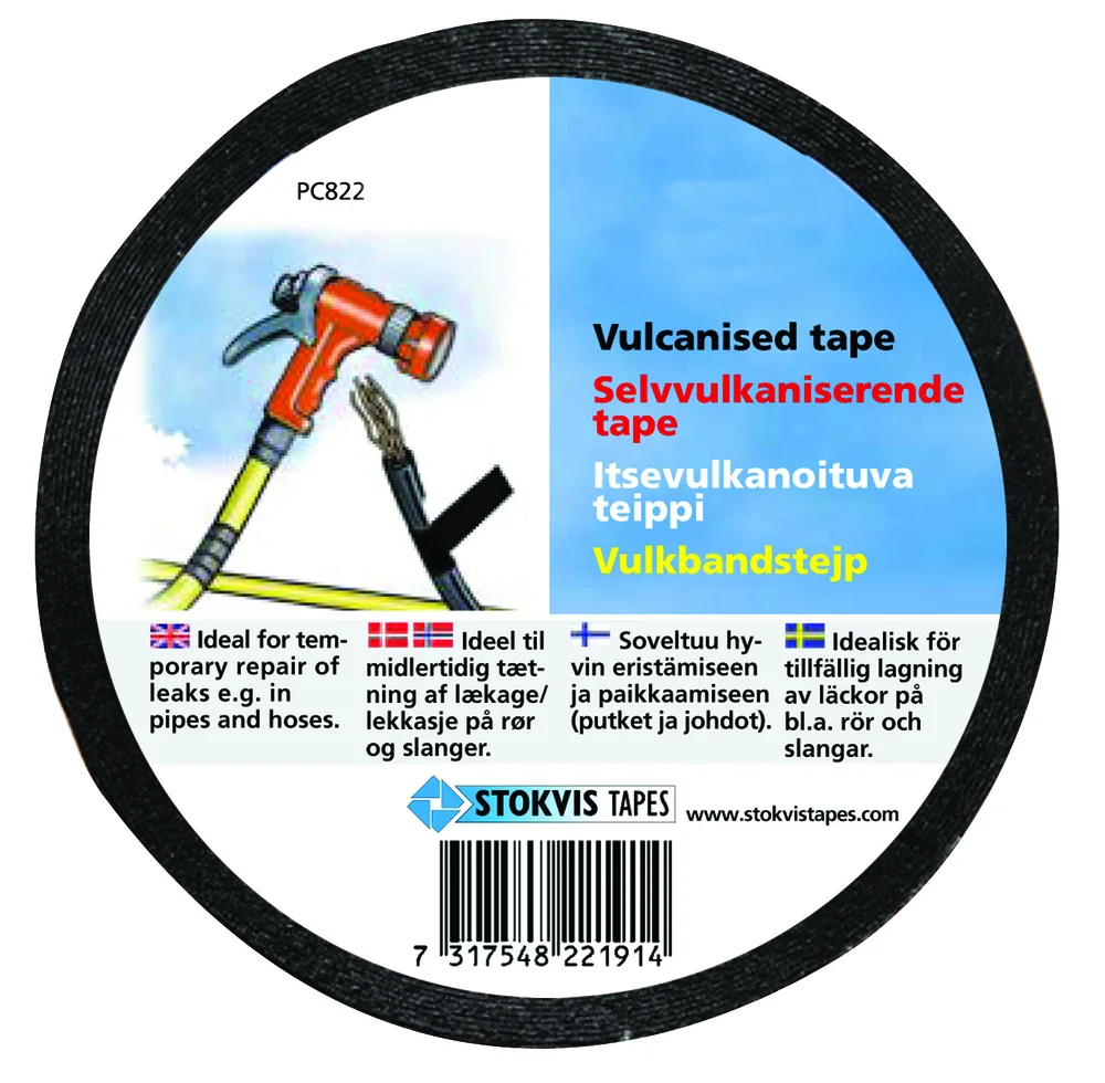 Tape selvsveisende sort 19mmx10m 48 ruller pr.pakning v:2305646