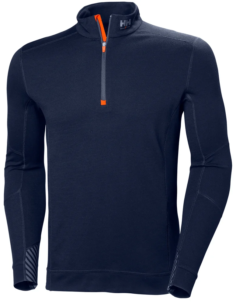 UNDERTRØYE 1/2ZIP 75107 590 BLÅ L v:1021282