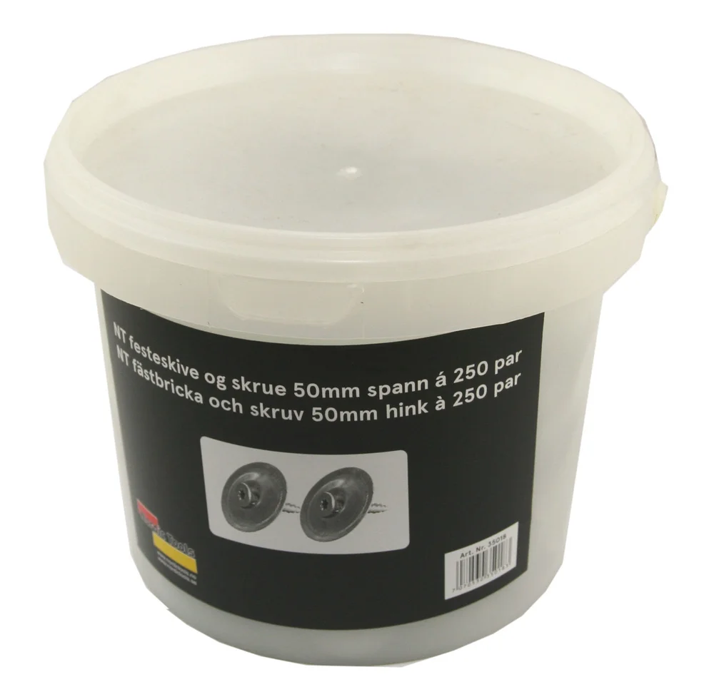 Festeskiver og skruer 55 mm spann a 250 stk v:6119487