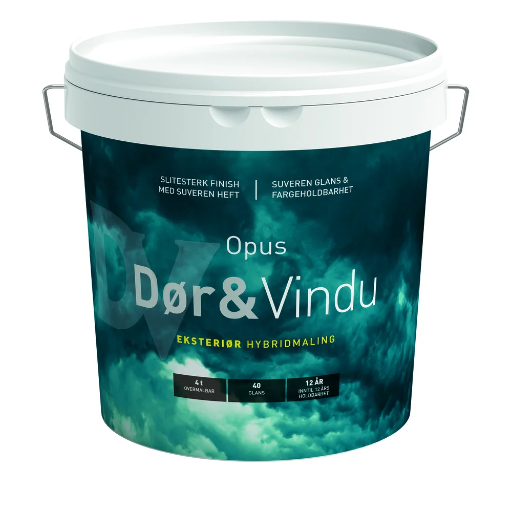 Hybridmaling glansgrad 40 hvit 2,7 liter v:8064624