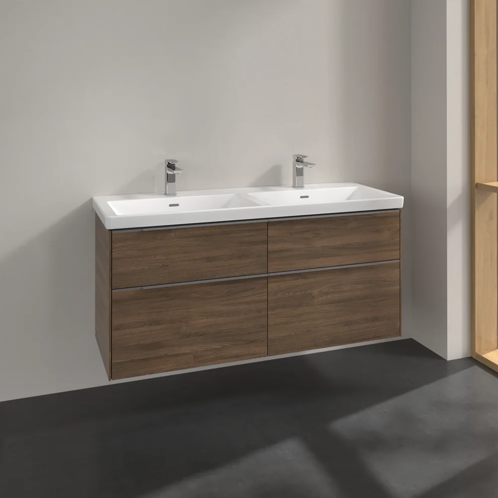 V&B SUBWAY 3.0 SERVANTSKAP 127X57 F/DOBBEL SERVANT ARIZONA OAK HÅNDTAK I KROM v:4194409