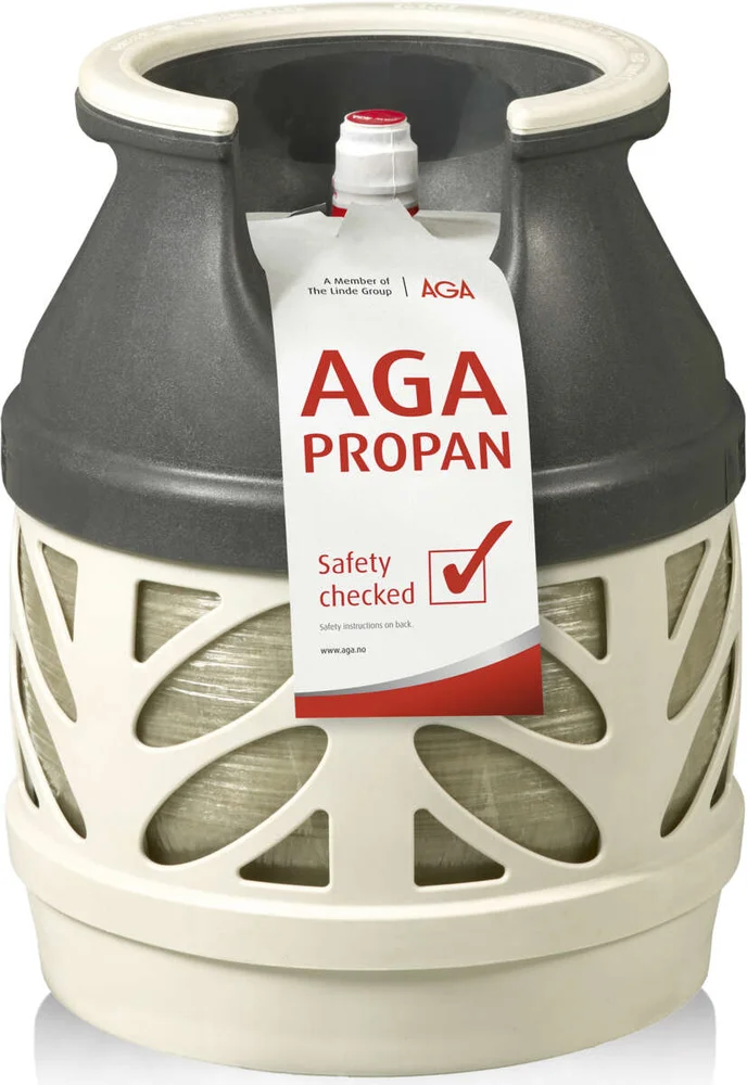AGA Propan Husholdning kompositt tom flaskebeholder v:7677699