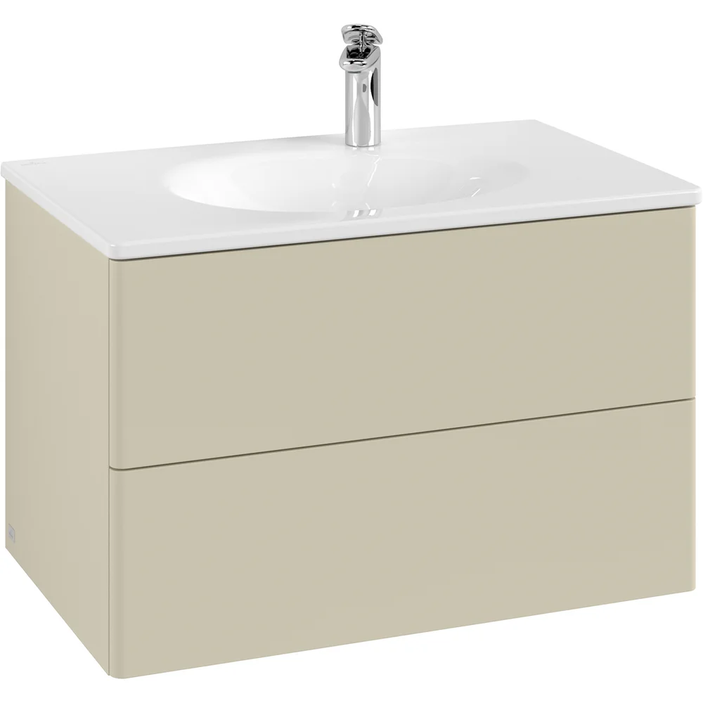 V&B ANTAO SERVANTSKAP 2 SKUFFER GLATT 788X504X496 M/LYS SILKEGRÅ v:7332420