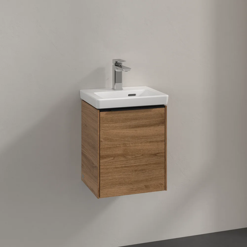 V&B SUBWAY 3.0 SERVANTSKAP 35X42 HØYRE KANSAS OAK HÅNDTAK I VOLCANO BLACK v:5567046