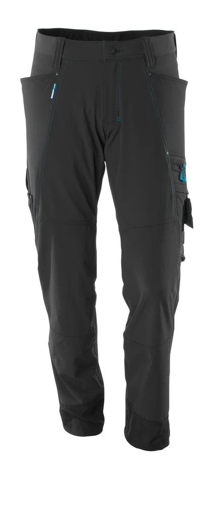 Bukse 17279 svart 82c46 stretch, lav vekt v:3555598