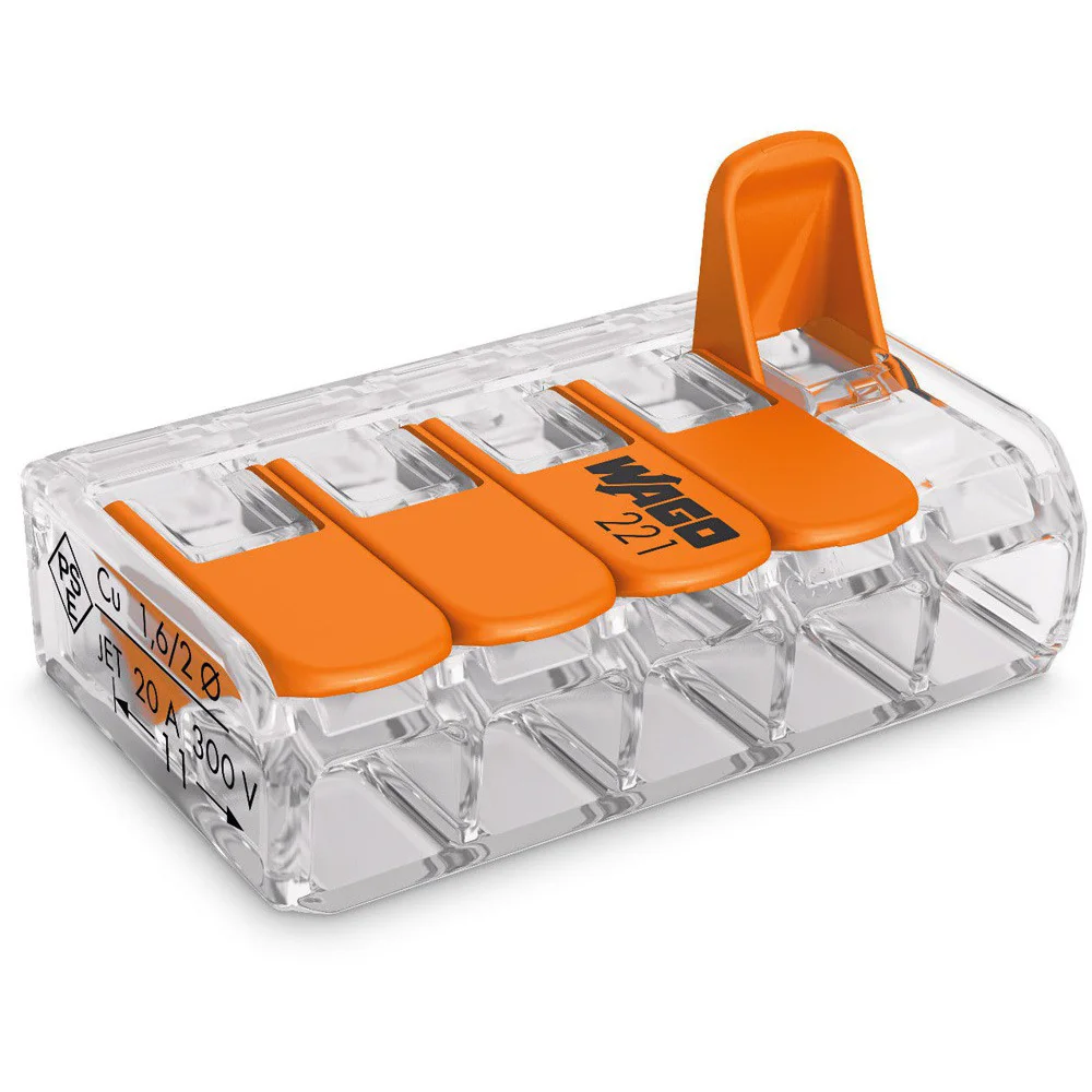 WAGO 5-HULL MED ÅPNER 5PK. v:4950212