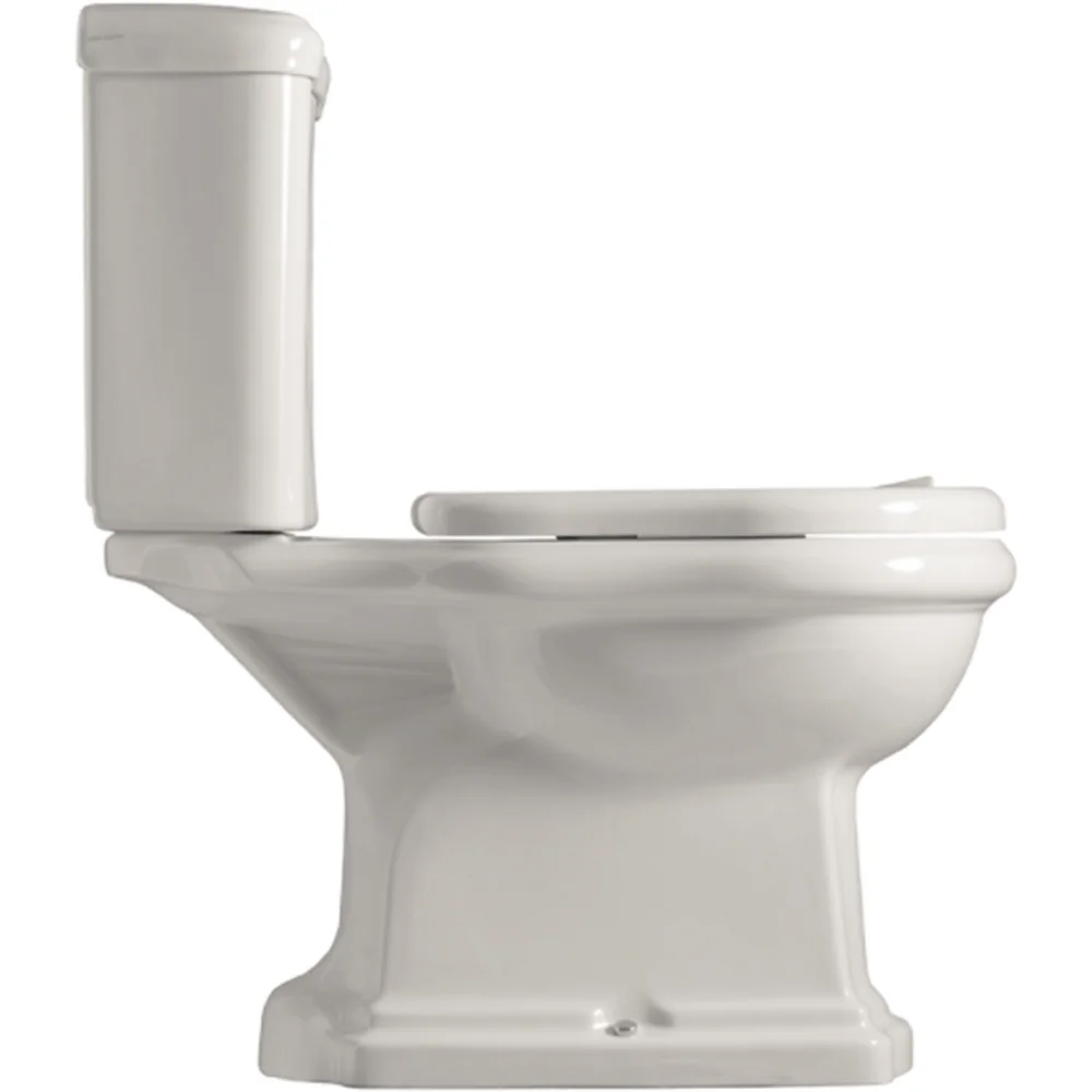 LAVABO RETRO MONOBLOCCO TOALETT M/S-LÅS HVIT v:9662299