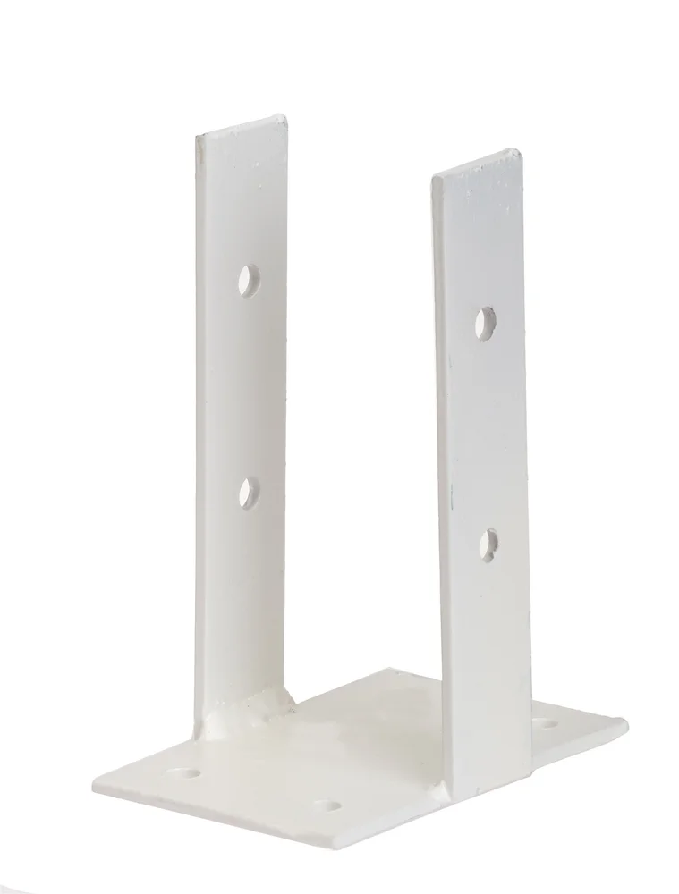 STOLPEFOT MED PLATE 91X91 MM HVIT v:5616960 STOLPEFOT MED PLATE 91X91 MM HVIT v:5616960
