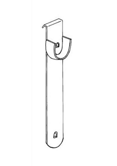 GARDEROBESTANGHOLDER SØLV, NORSCAN v:9566715