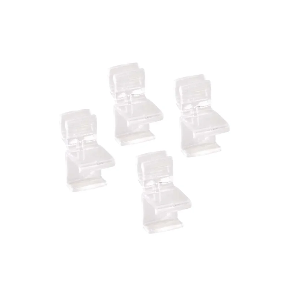 Elfa klips for hylle transparant 4-pk v:4450322