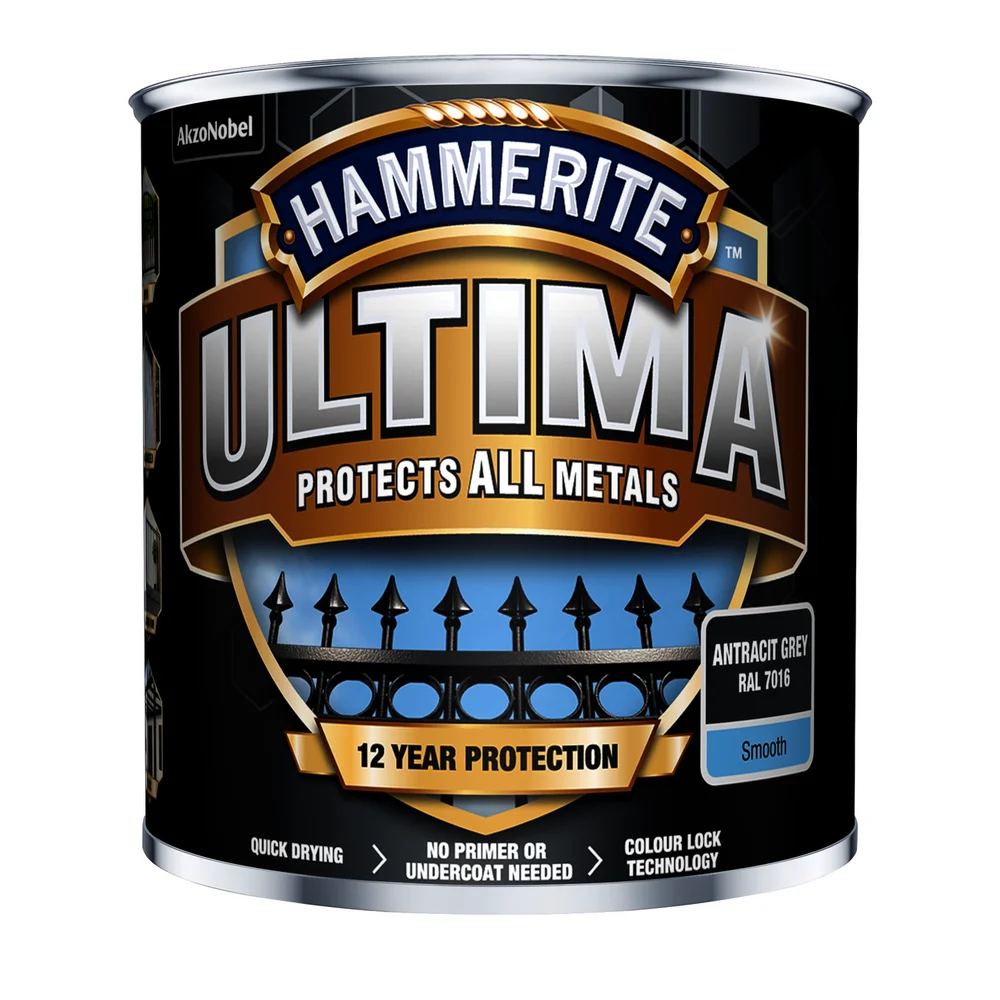 HAMMERITE ULTIMA SMOOTH ANTHRACITE GREY 0,25L v:9383887 HAMMERITE ULTIMA SMOOTH ANTHRACITE GREY 0,25L v:9383887