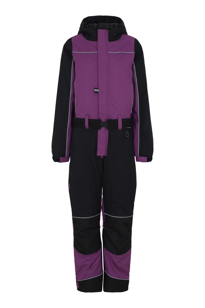 Vinterdress dame sort/lilla str XS v:2246648