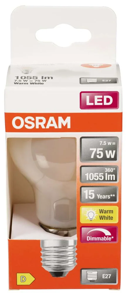 OSRAM LED Retrofit Classic A dimbar lyspære v:3466053