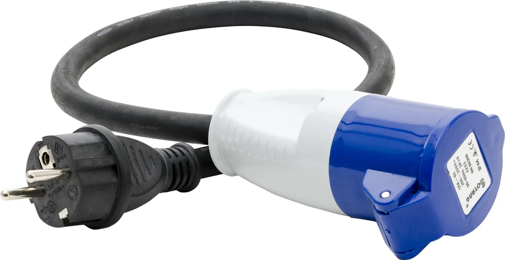 Gelia Adapter/overgangsledning, 230 V schuko til 216-6 CEE v:7929200 Gelia Adapter/overgangsledning, 230 V schuko til 216-6 CEE v:7929200