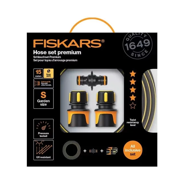 Fiskars Slangesett 9 mm, 15 m v:8035141