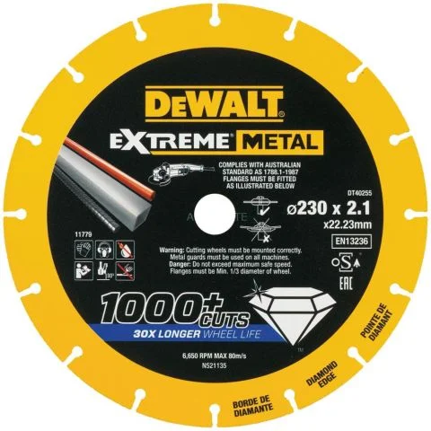 Extreme Metal Diamond Edge Dewalt Kappeskive 2310254 Extreme Metal Diamond Edge Dewalt Kappeskive 2310254