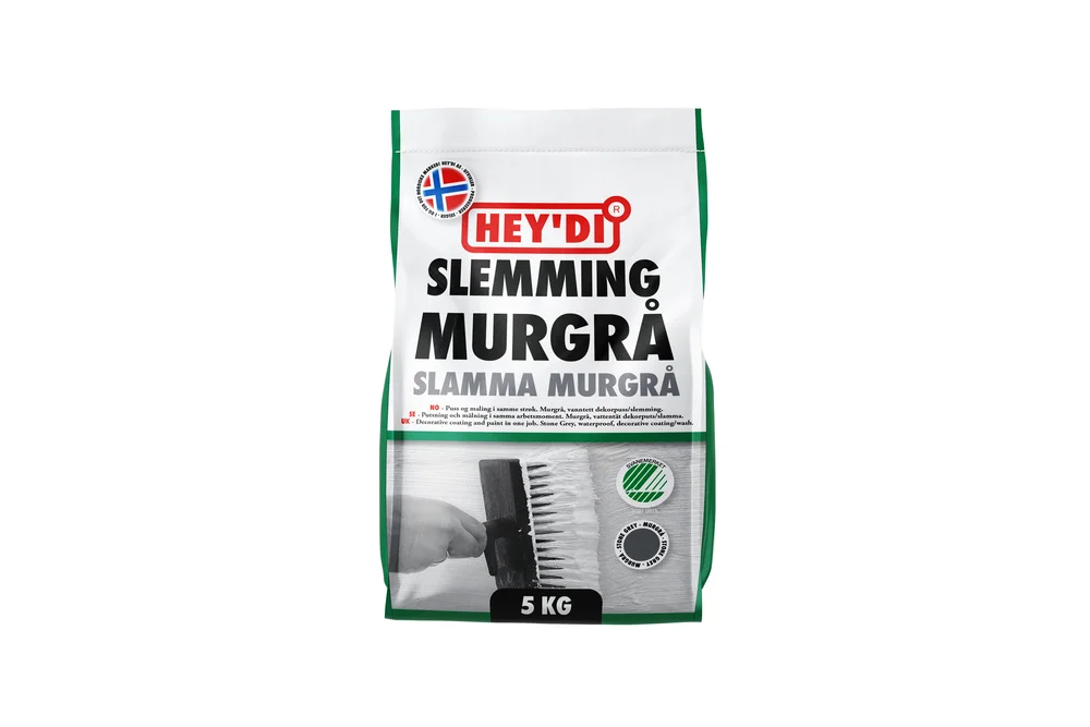 Slemming murgrå 5 kg vanntett for mur og betong v:9679217