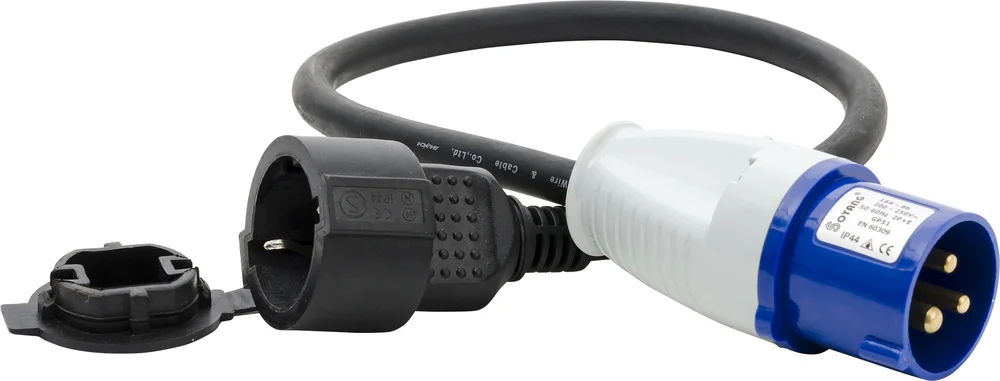 Gelia Adapter/overgangsledning, fra CEE 216-6 til schuko v:3201681 Gelia Adapter/overgangsledning, fra CEE 216-6 til schuko v:3201681