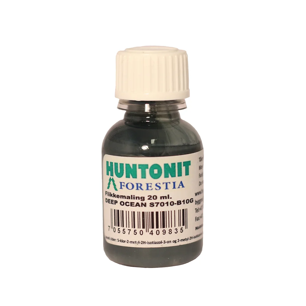 Huntonit flikkemaling deep ocean 20ml flaske ncs s 7010-b10g v:7345375 Huntonit flikkemaling deep ocean 20ml flaske ncs s 7010-b10g v:7345375