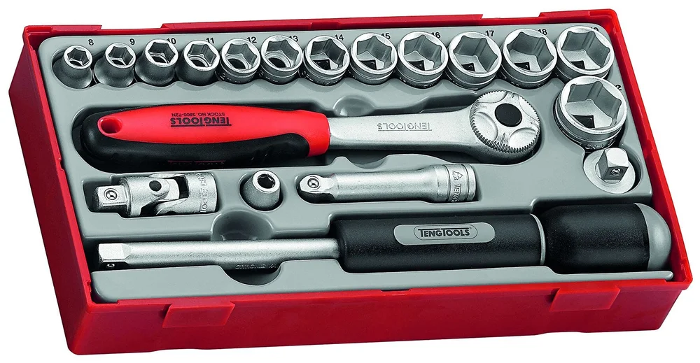 TENG PIPENØKKELSETT NR 2 TT3819 v:3677014