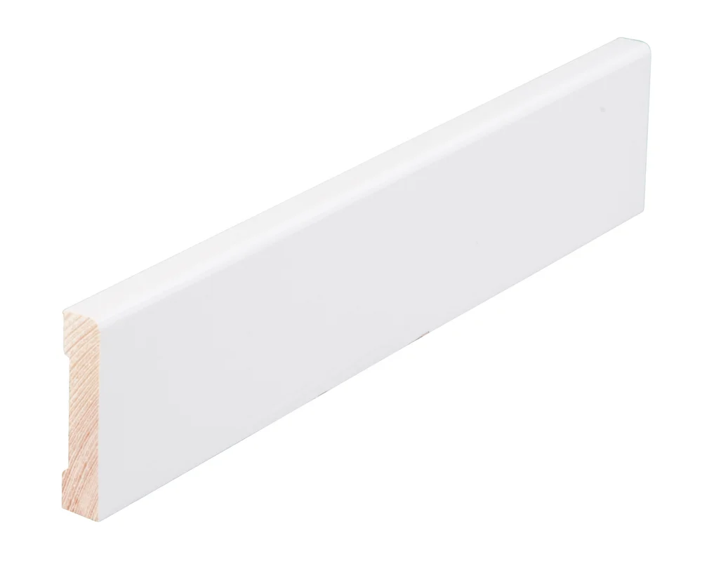 Gulvlist avrundet kant malt Furu 12x058x4400 v:4491437