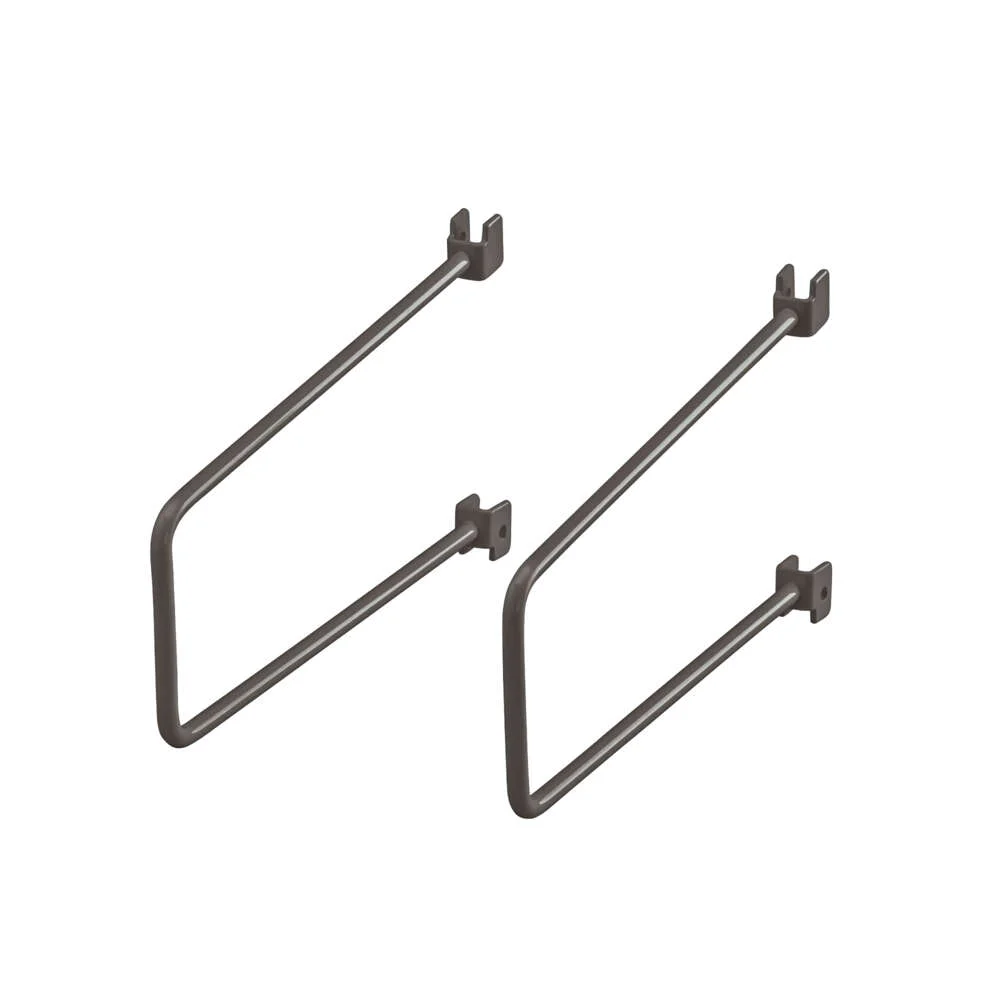 Elfa Klikk-inn graphite 200 mm bokstøtte for skinne 2-pk v:7117494