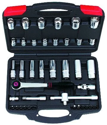 AMPRO PIPENØKKELSETT 3/8" 40 DELER v:9370033 AMPRO PIPENØKKELSETT 3/8" 40 DELER v:9370033