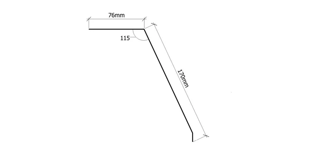 Verform Raft-/takfotbeslag 170 svart v:1589420 Verform Raft-/takfotbeslag 170 svart v:1589420