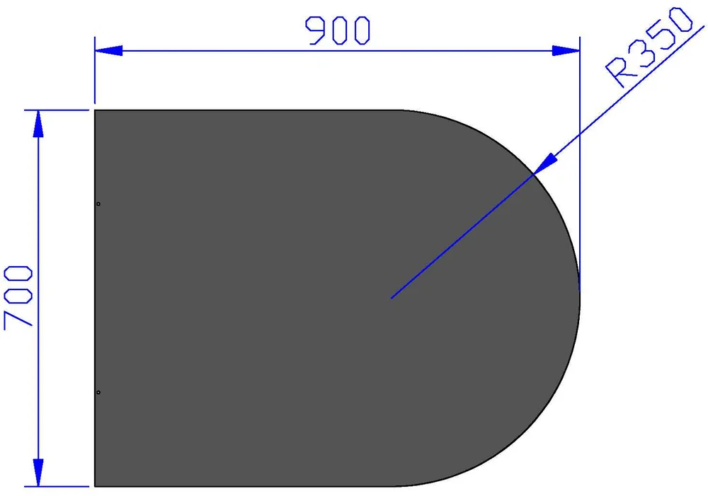 Gulvplate sort lakk 700x 900 – Jøtul v:6261902