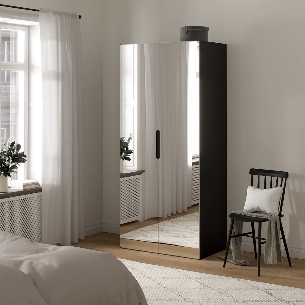 LIND NEST GARDEROBESKAP 100X220X60CM SPEIL v:9742434 LIND NEST GARDEROBESKAP 100X220X60CM SPEIL v:9742434