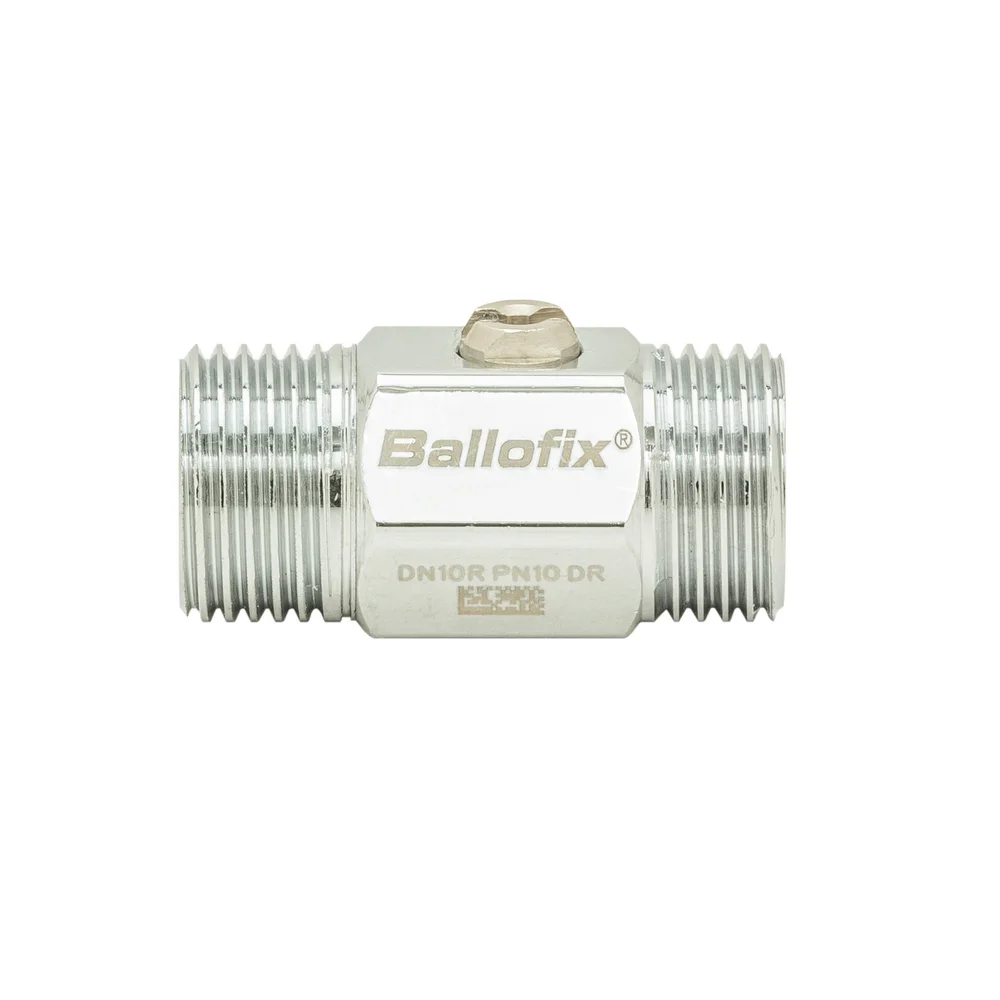 KULEVENTIL NIPPEL/NIPPEL 3/8" v:3183258