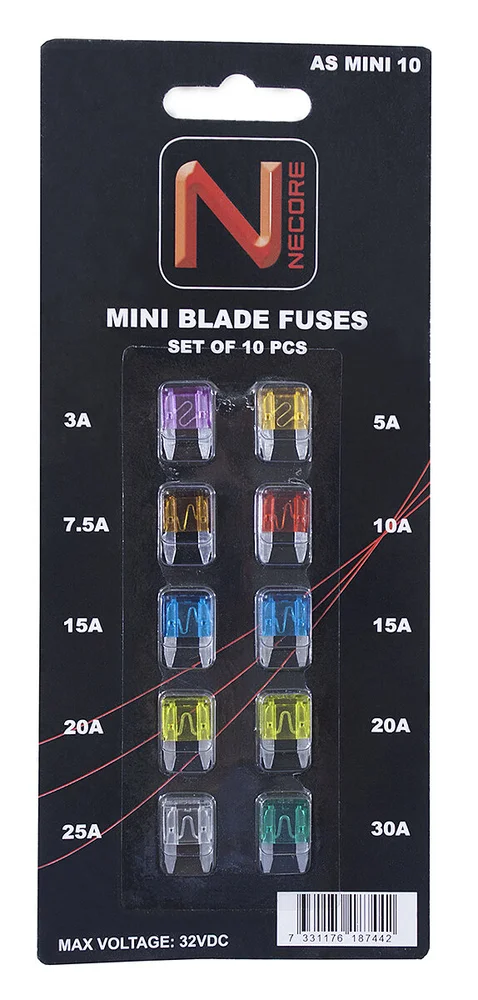 Nelco Sikringssortiment Mini, 10 stk v:1451800 Nelco Sikringssortiment Mini, 10 stk v:1451800