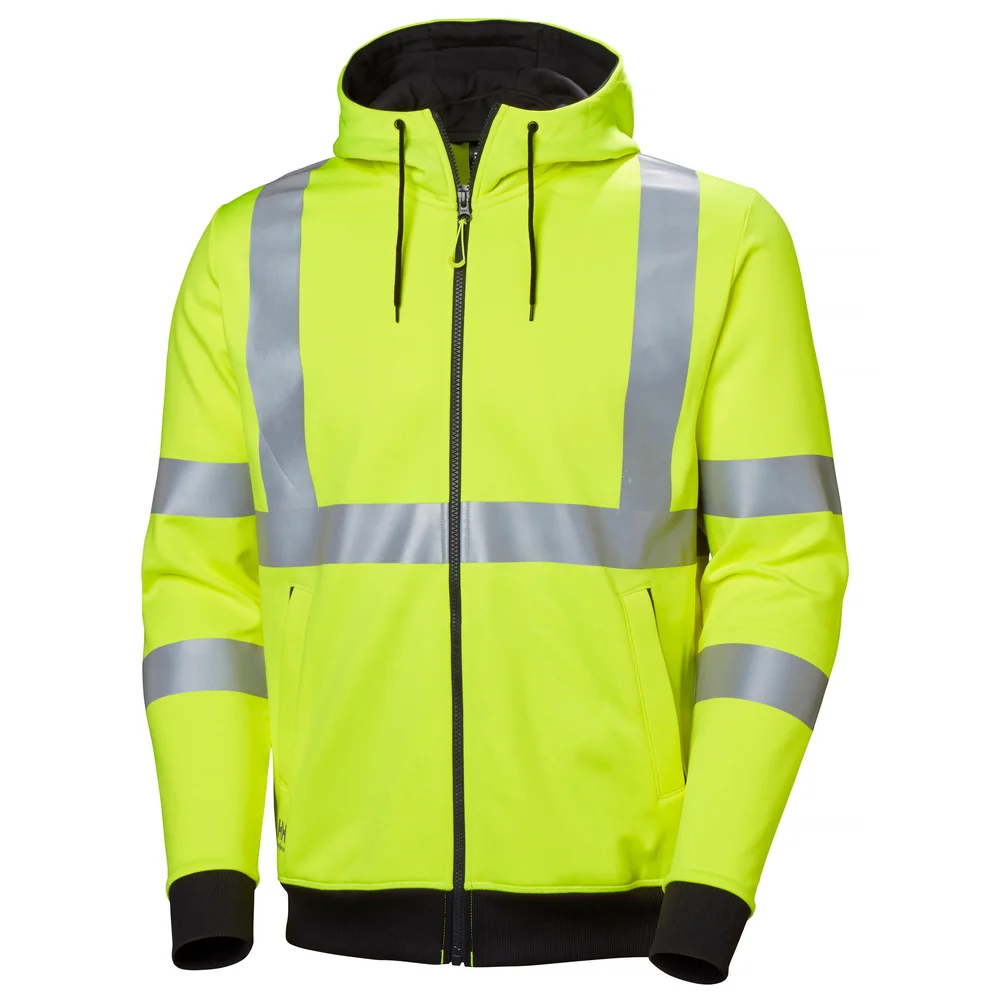 Helly Hansen Workwear Hettegenser Addvis hel glidelås, klasse 3, gul. v:5601200
