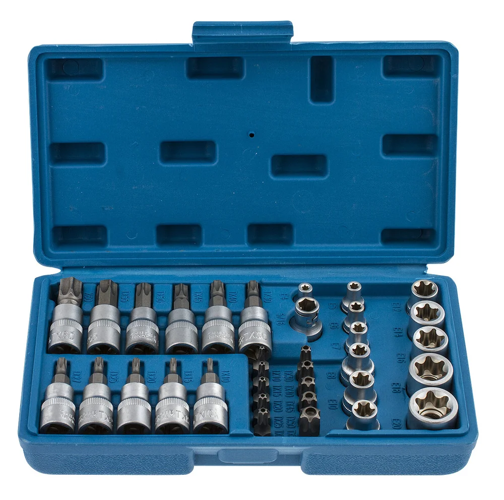 PELA Hylse- & bitsett Torx i 35 deler v:3529024 PELA Hylse- & bitsett Torx i 35 deler v:3529024