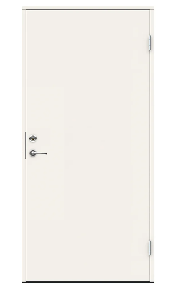 Bering ytterdør 100×210 cm høyrehengslet hvit v:5257887