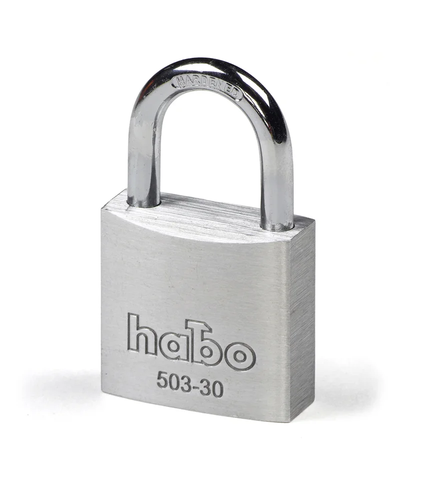 Habo hengelås 503-30 aluminium v:7912011 Habo hengelås 503-30 aluminium v:7912011