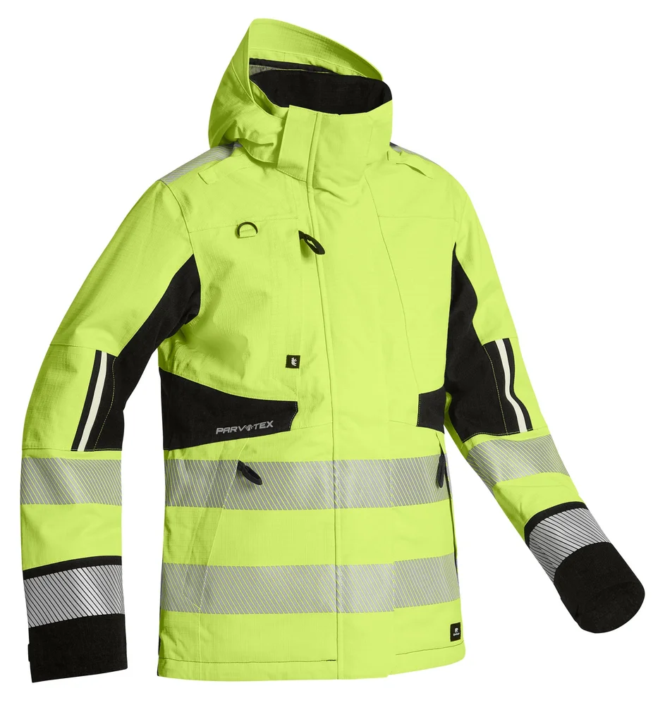 BJÖRNKLÄDER VINTERJAKKE DAME PARVOTEX 591-3 PX 2000 FLAMMEHEMMENDE, LYSBUEGODKJENT OG ANTISTATISK KL. 3 GUL/MARINE v:4766133