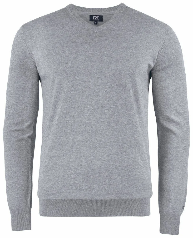 CUTTER&BUCK OAKVILLE V-NECK MEN GRÅ v:8118692