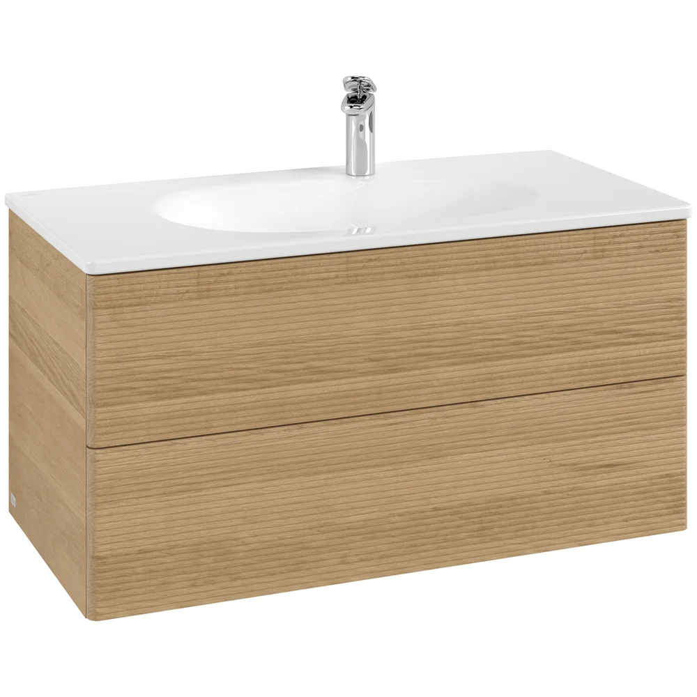 V&B ANTAO SERVANTSKAP 2 SKUFFER RILLET 988X504X496 EIK v:8624057