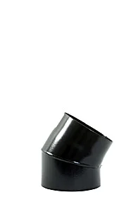 Røykrør Ø150 sort matt emalje, 2,3mm 30gr kne uten luke v:8445064