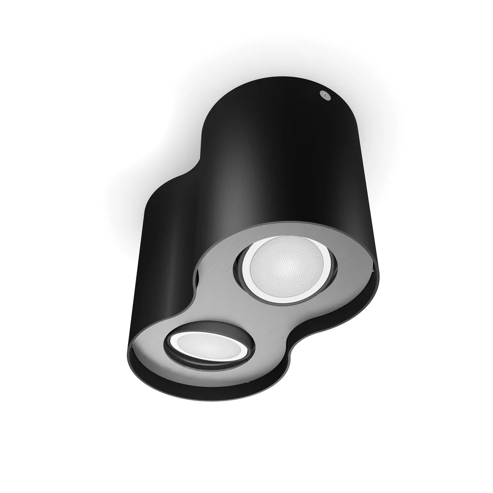 Philips Hue Spotlight Pillar HUE, inkludert Hue Dimmer-bryter, 2×4,2W, svart v:7613043 Philips Hue Spotlight Pillar HUE, inkludert Hue Dimmer-bryter, 2×4,2W, svart v:7613043