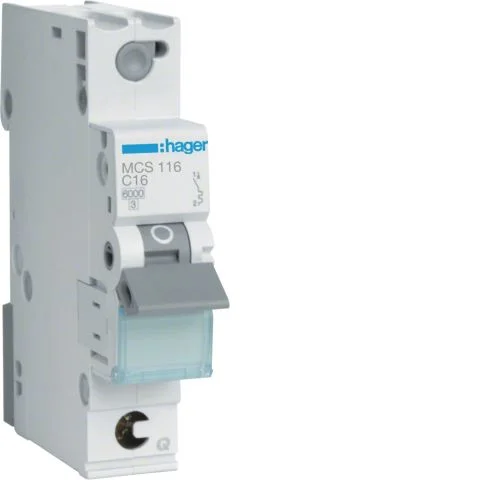 MCS116 Hager Miniatyrbryter 3027550