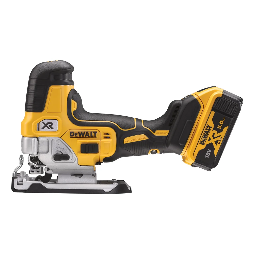 Dewalt Stikksag DCS335P2 18V, bodygrip, 2 stk 5,0Ah-batteri & lader v:5686104